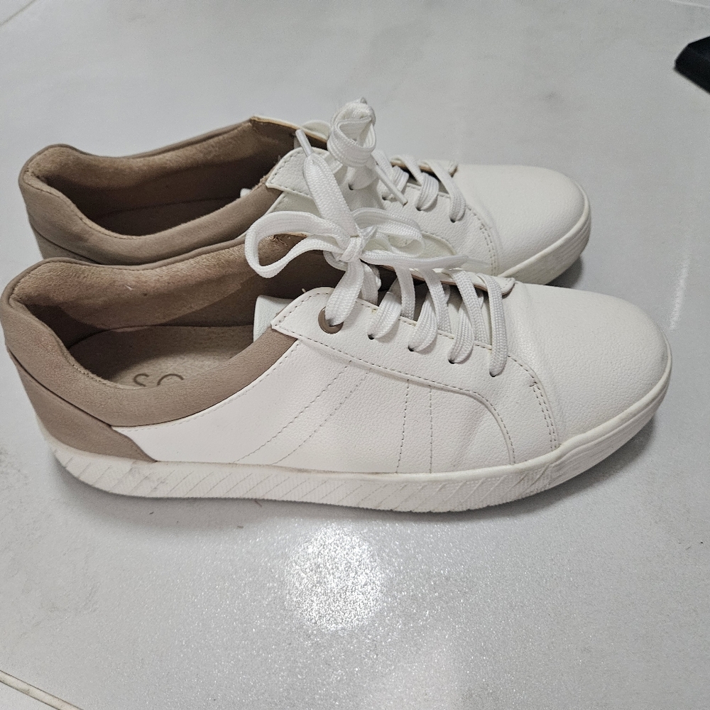 Soul By Naturalizer Neela Casual White And Tan Sneaker